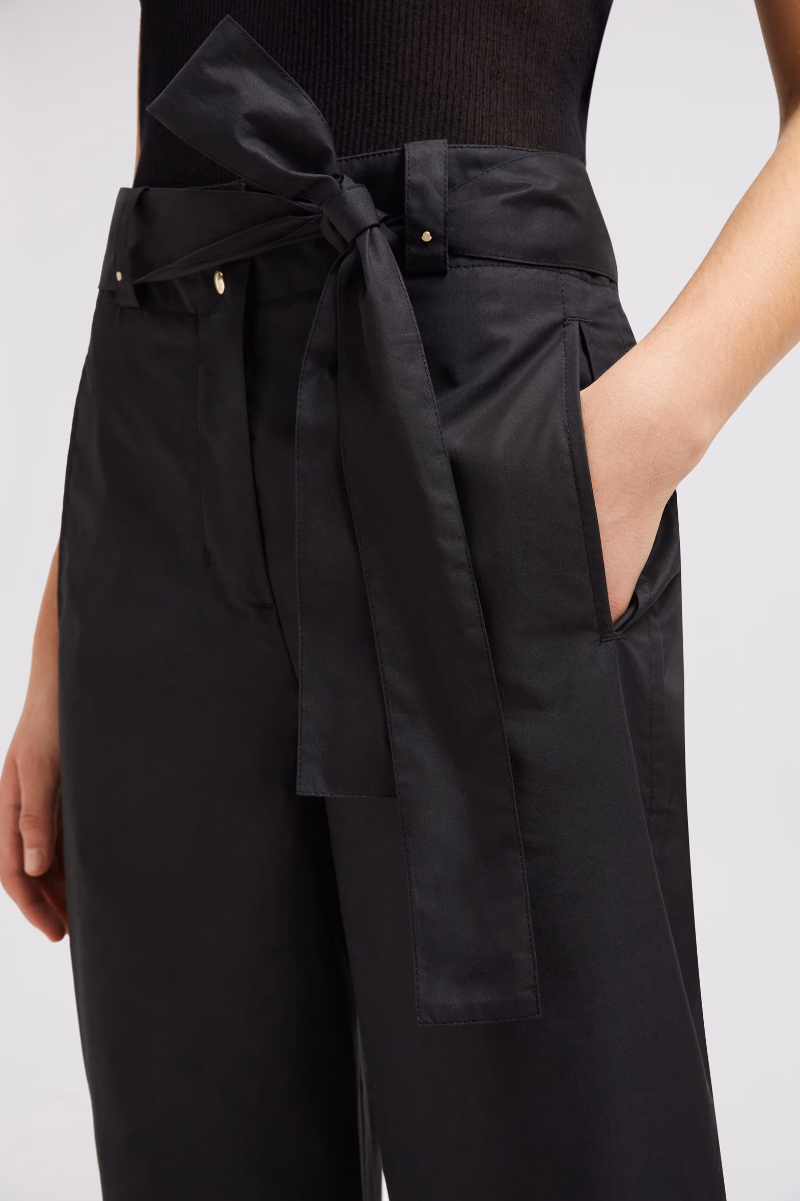 Pantalones con cinturón Mujer Negro Moncler 4
